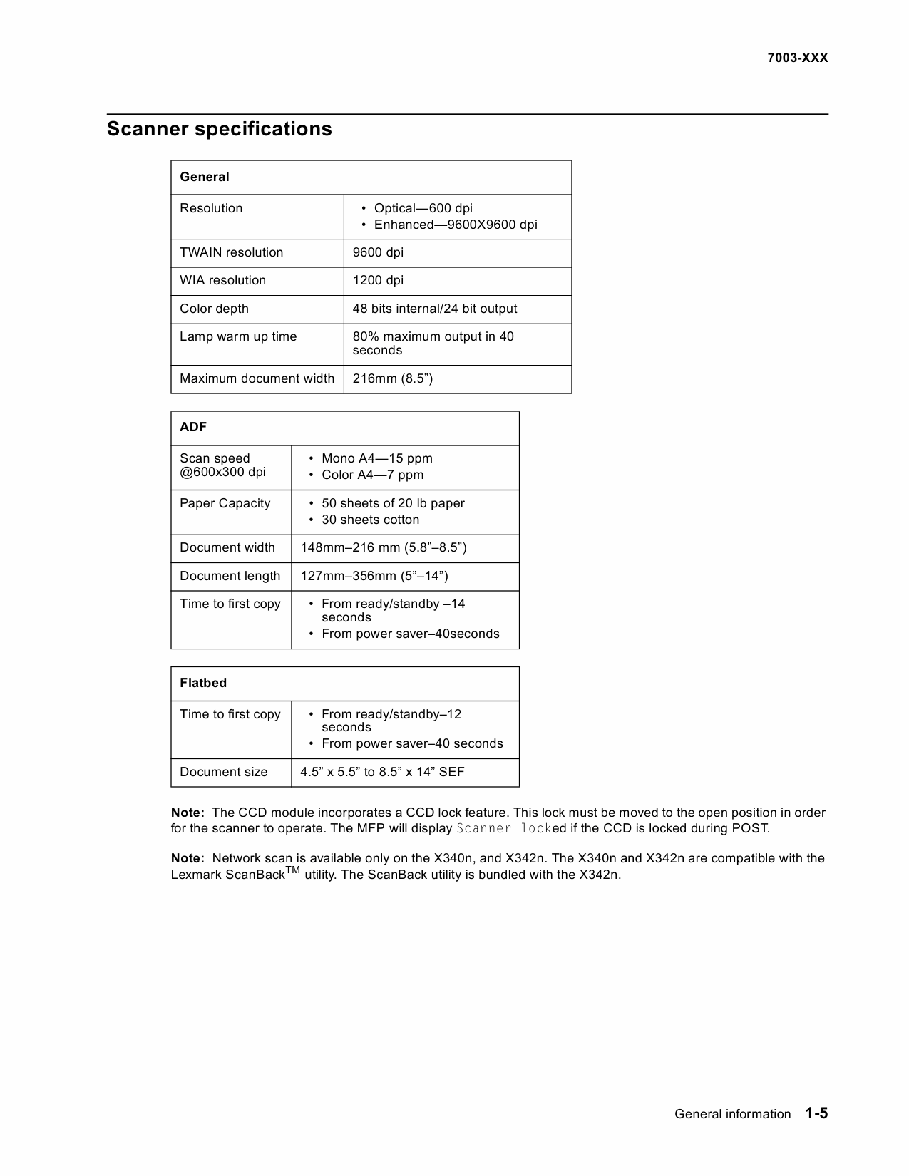 Lexmark X X340 X340n X342MFP 7003 Service Manual-2